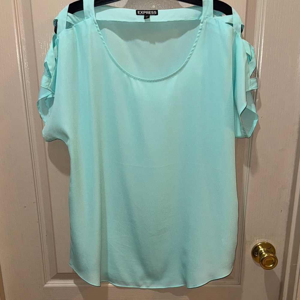 Express Women's Aqua Blouse